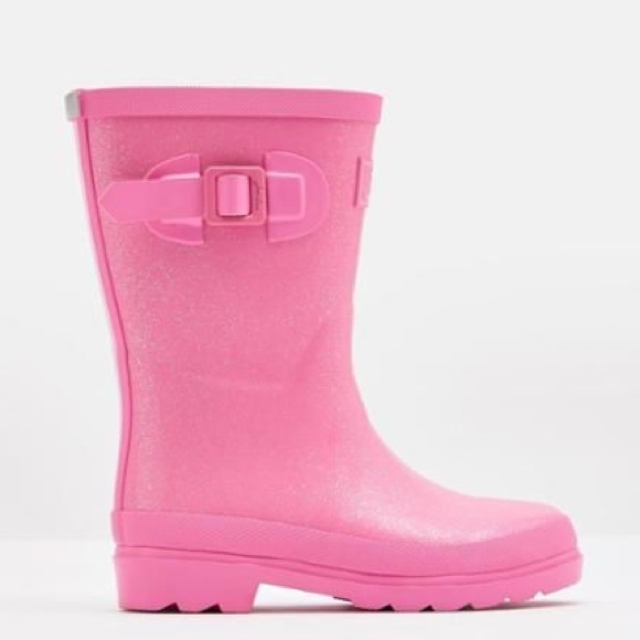 Joules Other - JOULES girls’ pink glitter mid-calf rain boots